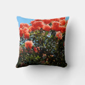 オレンジ色のユーカリの花の木, クッション (裏面)