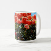 オレンジ色のユーカリ花の木 コーヒーマグカップ (正面右)