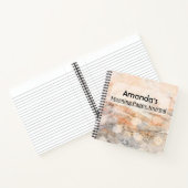 オレンジ色のライン付きモーニングページジャーナル ノートブック (内部)