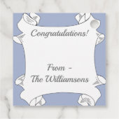 オレンジ色のランタンの花 フェイバータグ (裏面)