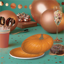 オレンジ色のリアルなハロウィーンカボチャ写真