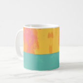 オレンジ色のリゾグラフ コーヒーマグカップ (正面左)