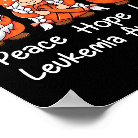 オレンジ色のリボン格言は白血病の生存者をサポート ポスター