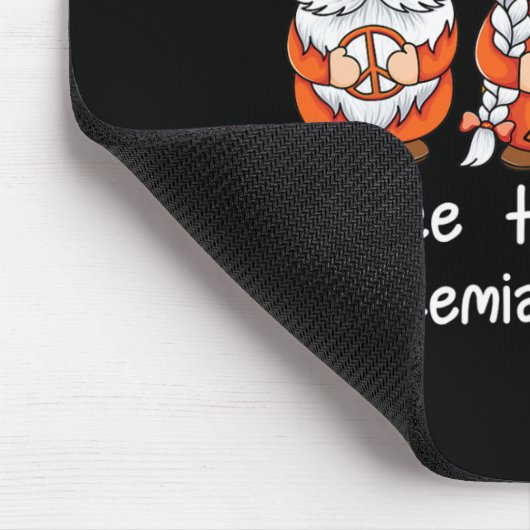 オレンジ色のリボン格言は白血病の生存者をサポート マウスパッド (コーナー)