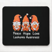 オレンジ色のリボン格言は白血病の生存者をサポート マウスパッド (正面)