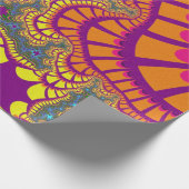 オレンジ色のレインボーリミックス ラッピングペーパー (角)