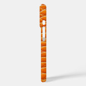 オレンジ色のレザーエフェクトパターン Case-Mate iPhoneケース (裏面 / 左)