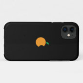 オレンジ色のロゴ付きの電話ケース Case-Mate iPhoneケース (裏面(横))