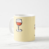 オレンジ色のワインをグラス コーヒーマグカップ (正面左)