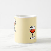 オレンジ色のワインをグラス コーヒーマグカップ (中央)