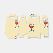 オレンジ色のワインをグラス フェイバーボックス (折り畳みなし)