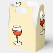 オレンジ色のワインをグラス フェイバーボックス (オープン)