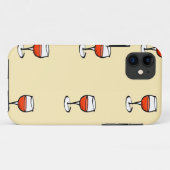 オレンジ色のワインをグラス Case-Mate iPhoneケース (裏面(横))