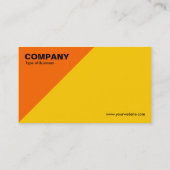オレンジ色の三角形コーナー – オレンジ(FFCC00) 名刺 (裏面)