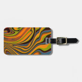 オレンジ色の両面ラゲッジタグ ラゲッジタグ (正面横)