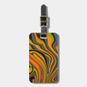 オレンジ色の両面ラゲッジタグ ラゲッジタグ (正面縦)