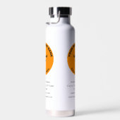オレンジ色の丸いビジネスブランド（断熱） ウォーターボトル (右面)