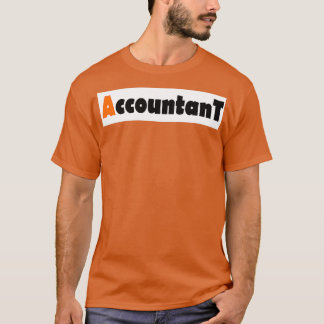 オレンジ色の会計士 Tシャツ