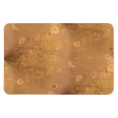 オレンジ色の光を持つ野生の花 マグネット (横)