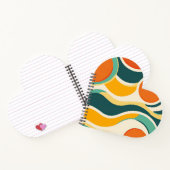 オレンジ色の円とカラーストリーム ノートブック (内部)