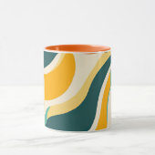 オレンジ色の円とカラーストリーム マグカップ (中央)