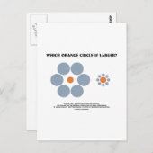 オレンジ色の円は？（錯覚） ポストカード (正面/裏面)
