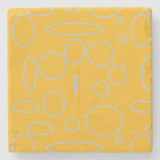 オレンジ色の円ループ ストーンコースター