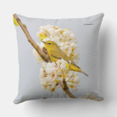 オレンジ色の冠を付けたさくらんぼ クッション (裏面)