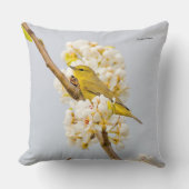 オレンジ色の冠を付けたさくらんぼ クッション (正面)