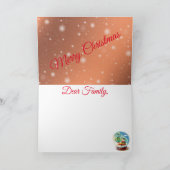 オレンジ色の冬 カード (内部)