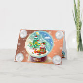 オレンジ色の冬 カード (正面)