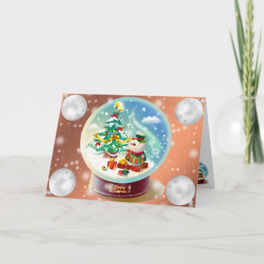 オレンジ色の冬 カード (正面)