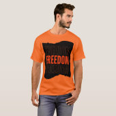 オレンジ色の半袖Tシャツ Tシャツ (正面フル)