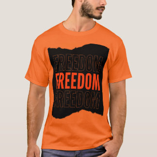 オレンジ色の半袖Tシャツ Tシャツ