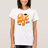オレンジ色の卒業帽子 シニア Tシャツ (正面)