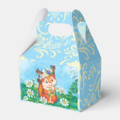 オレンジ色の可愛いリス フェイバーボックス (裏面サイド)