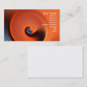 オレンジ色の名刺 名刺 (正面/裏面)