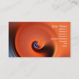 オレンジ色の名刺 名刺