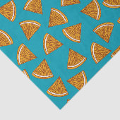 オレンジ色の四半期スライス付きパターン 薄葉紙 (詳細)