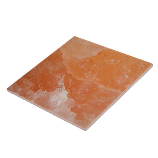 オレンジ色の塩石 タイル (側面)
