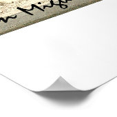 オレンジ色の壁 ポスター (角)