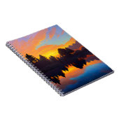 オレンジ色の夕日 ノートブック (右側)