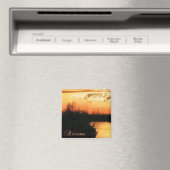 オレンジ色の夕日 マグネット (インサイチュ (食洗機))