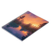 オレンジ色の夕焼けの魅力的な呪文 ノートブック (左側)