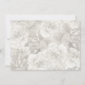 オレンジ色の大きなハイビスカスのSave the Dateのお知らせ セーブザデート (裏面)