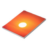 オレンジ色の太陽 ノートパッド (回転)