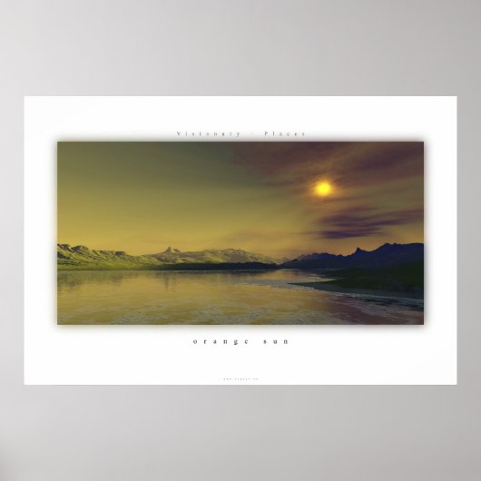 オレンジ色の太陽 ポスター (正面)
