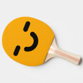 オレンジ色の嬉しい顔 卓球ラケット (横)
