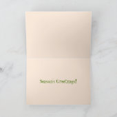 オレンジ色の季節の香りがするカボチャ　スペシャルホリデーシーズン シーズンカード (内部)