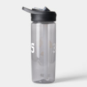 オレンジ色の学校のチームカラーサッカー選手 ウォーターボトル (右面)